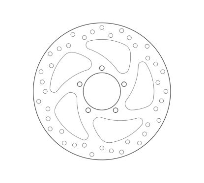 Disque de frein BREMBO Serie Oro rond fixe