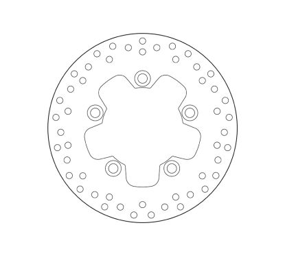 Disque de frein BREMBO Serie Oro rond fixe