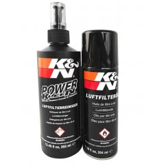 K&N KN Kit D'entretien Filtre A Air - Nettoyant 355ml Spray + Huile 204ml En Aérosol