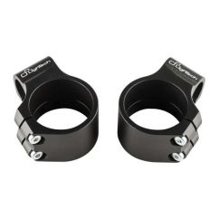 Bracelets de guidon LIGHTECH Ø50mm hauteur +0mm déport +40mm/10° noir
