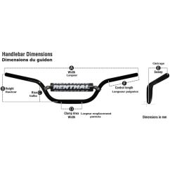 Guidon RENTHAL Fatbar 826 KTM High/Husq Enduro