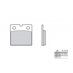 Plaquettes de frein origine BREMBO - 07BB14 18 - Organique