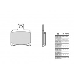 Plaquettes de frein origine BREMBO - 07BB20 65 - Organique