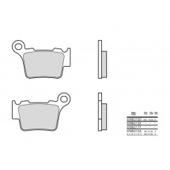 Plaquettes de frein origine BREMBO - 07BB27 5A - Organique