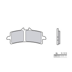 Plaquettes de frein origine BREMBO - 07BB37 93 - Métal fritté