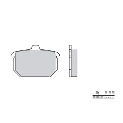 Plaquettes de frein origine BREMBO - 07HD04 13 - Organique