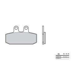 Plaquettes de frein BREMBO - 07006CC - Carbone céramique avant