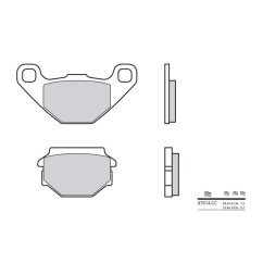 Plaquettes de frein BREMBO - 07014CC - Carbone céramique avant