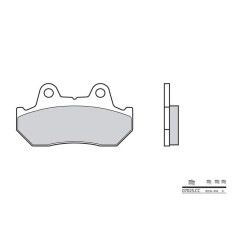 Plaquettes de frein BREMBO - 07025CC - Carbone céramique avant/arrière