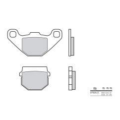 Plaquettes de frein BREMBO - 07026CC - Carbone céramique avant