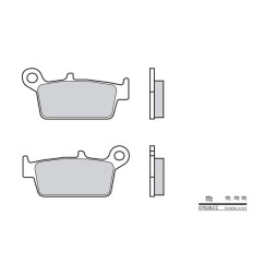 Plaquettes de frein BREMBO - 07028CC - Carbone céramique arrière