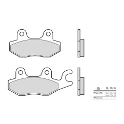 Plaquettes de frein BREMBO - 07033CC - Carbone céramique avant/arrière