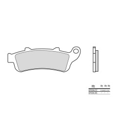 Plaquettes de frein BREMBO - 07034CC - Carbone céramique avant