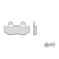 Plaquettes de frein BREMBO - 07038CC - Carbone céramique avant