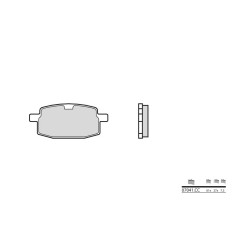 Plaquettes de frein BREMBO - 07041CC - Carbone céramique avant