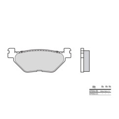 Plaquettes de frein BREMBO - 07052XS - Métal fritté arrière