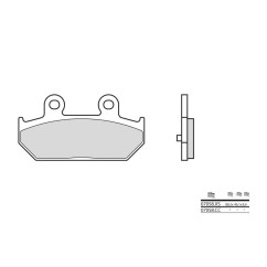 Plaquettes de frein BREMBO - 07058XS - Métal fritté arrière