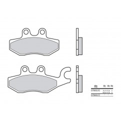 Plaquettes de frein BREMBO - 07060CC - Carbone céramique avant/arrière