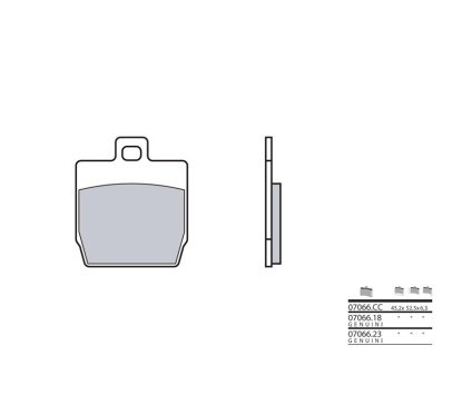 Plaquettes de frein BREMBO - 07066CC - Carbone céramique avant