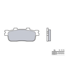 Plaquettes de frein BREMBO - 07069CC - Carbone céramique avant/arrière