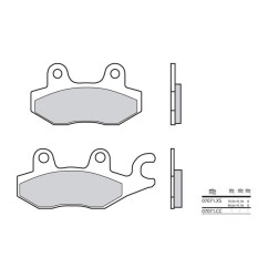 Plaquettes de frein BREMBO - 07071XS - Métal fritté avant