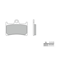 Plaquettes de frein BREMBO - 07077CC - Carbone céramique avant