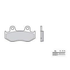 Plaquettes de frein BREMBO - 07078CC - Carbone céramique avant