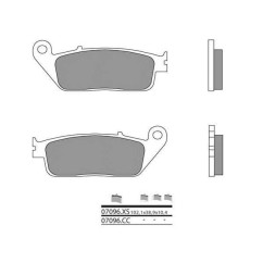 Plaquettes de frein BREMBO - 07096XS - Métal fritté avant