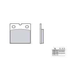 Plaquettes de frein BREMBO - 07BB14 08 - Organique