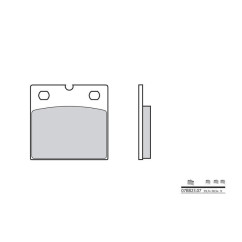 Plaquettes de frein BREMBO - 07BB23 07 - Organique