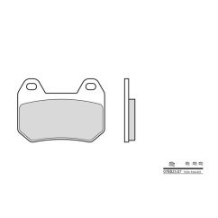 Plaquettes de frein BREMBO - 07BB25 07 - Organique