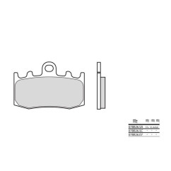 Plaquettes de frein BREMBO - 07BB26 07 - Organique