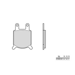 Plaquettes de frein BREMBO - 07GR01 01 - Organique