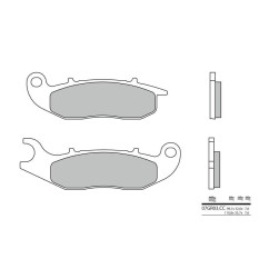 Plaquettes de frein BREMBO - 07GR03 CC - Organique