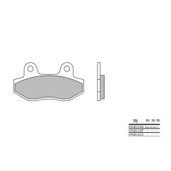 Plaquettes de frein BREMBO - 07GR12 CC - Organique