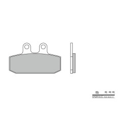 Plaquettes de frein BREMBO - 07GR13 CC - Organique