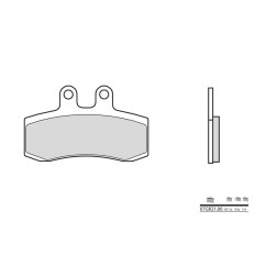 Plaquettes de frein BREMBO - 07GR21 06 - Organique