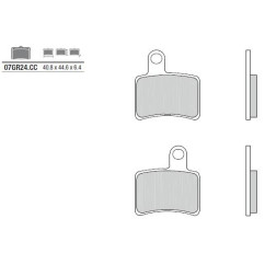 Plaquettes de frein BREMBO - 07GR24 CC - Organique