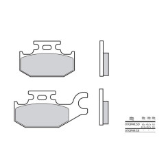 Plaquettes de frein BREMBO - 07GR49 SD - Métal fritté