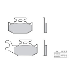 Plaquettes de frein BREMBO - 07GR50 SD - Métal fritté