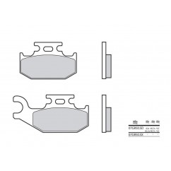 Plaquettes de frein BREMBO - 07GR50 SX - Métal fritté racing