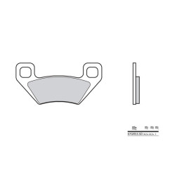 Plaquettes de frein BREMBO - 07GR53 SD - Métal fritté