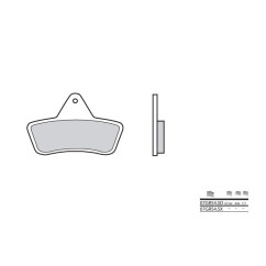 Plaquettes de frein BREMBO - 07GR54 SD - Métal fritté