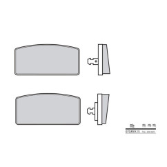 Plaquettes de frein BREMBO - 07GR59 15 - Organique