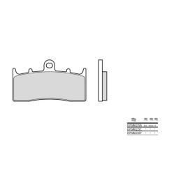 Plaquettes de frein BREMBO - 07GR62 07 - Organique