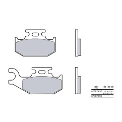 Plaquettes de frein BREMBO - 07GR74 SD - Métal fritté