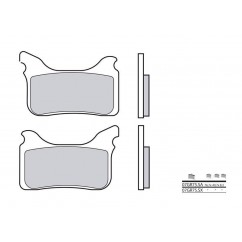 Plaquettes de frein BREMBO - 07GR75 SX - Métal fritté racing