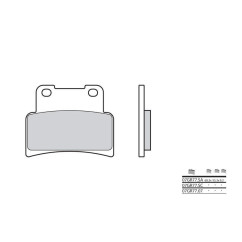 Plaquettes de frein BREMBO - 07GR77 07 - Organique