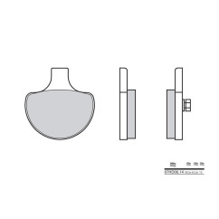 Plaquettes de frein BREMBO - 07HD06 14 - Organique