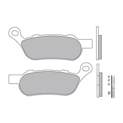 Plaquettes de frein BREMBO - 07HD07 SP - Métal fritté